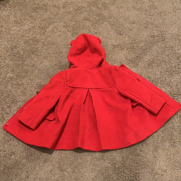 Baby GAP red wool duffel coat in size 12-18 months - Picture 4 of 4
